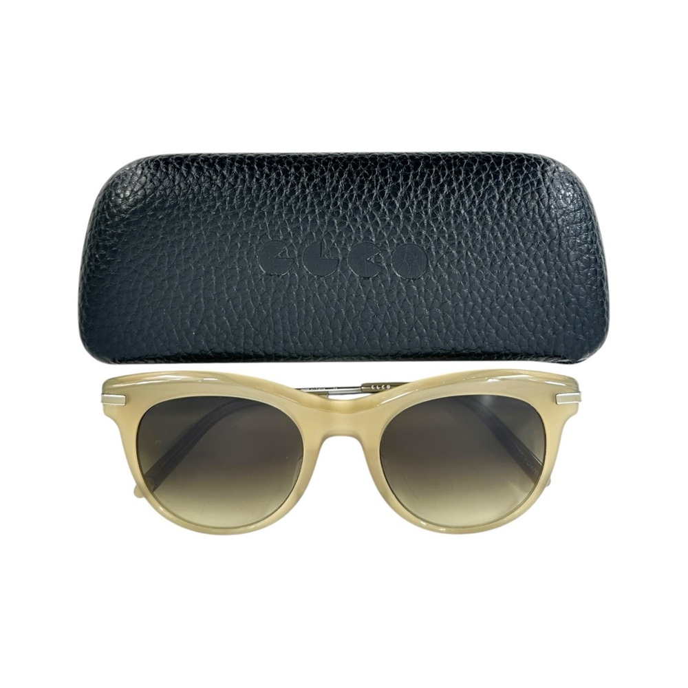 GARRETT LEIGHT Andalusia Sunglasses - Beige Tan Cat Eye Sunglasses Sun Glasses
